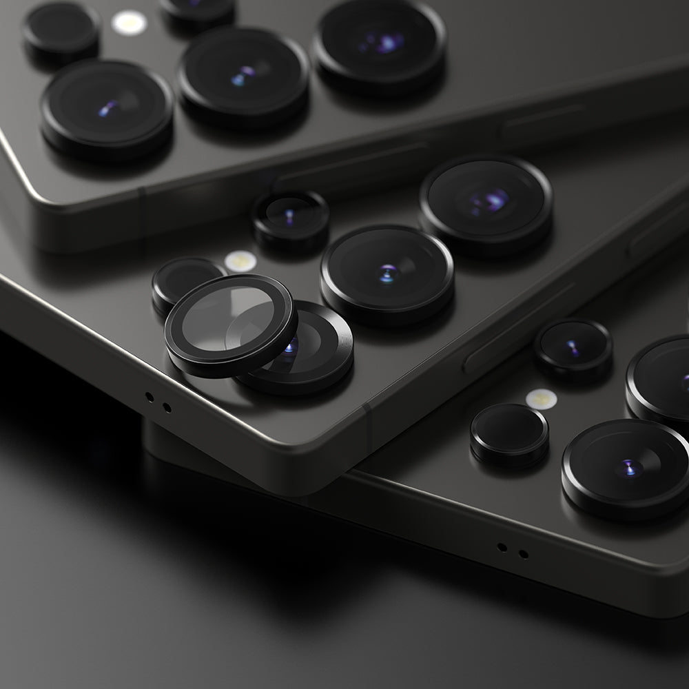 Folie de protectie Camera Spate Ringke pentru Samsung Galaxy S25 Ultra S938, Sticla Securizata, Neagra