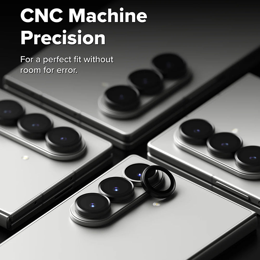 Folie de protectie Camera Spate Ringke pentru Samsung Galaxy Z Fold7 F966, Sticla Securizata, Set 2 bucati, Neagra