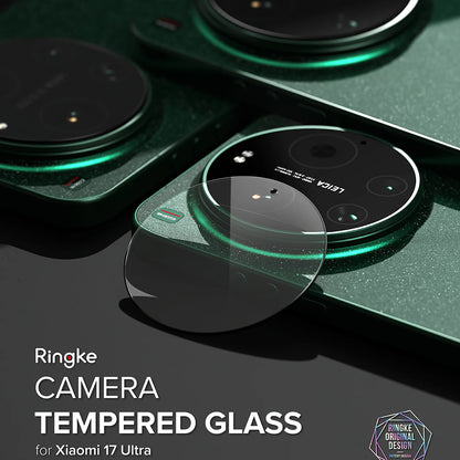 Folie de protectie Camera Spate Ringke pentru Xiaomi 17 Ultra, Sticla Securizata, Set 2 bucati, Transparenta