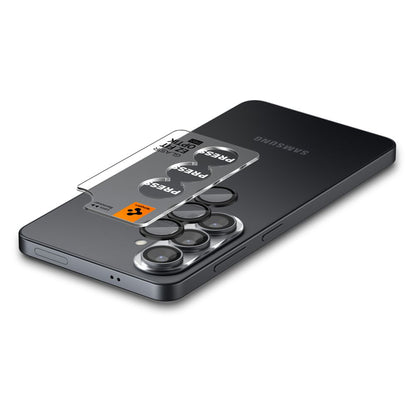 Folie de protectie Camera Spate Spigen GlastR EZ FIT Optik Pro HD pentru Samsung Galaxy S26 Plus S947, Sticla Securizata, Set 2 bucati, Neagra