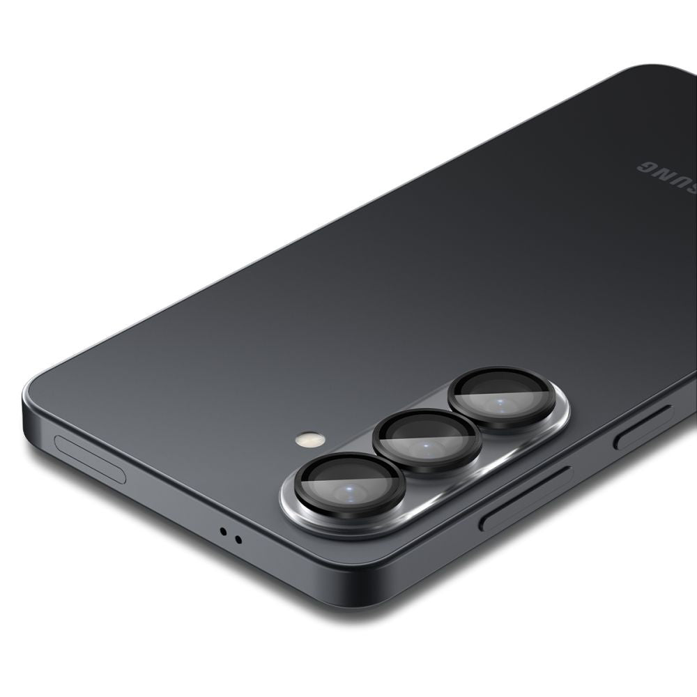 Folie de protectie Camera Spate Spigen GlastR EZ FIT Optik Pro HD pentru Samsung Galaxy S26 S942, Sticla Securizata, Set 2 bucati, Neagra AGL11099