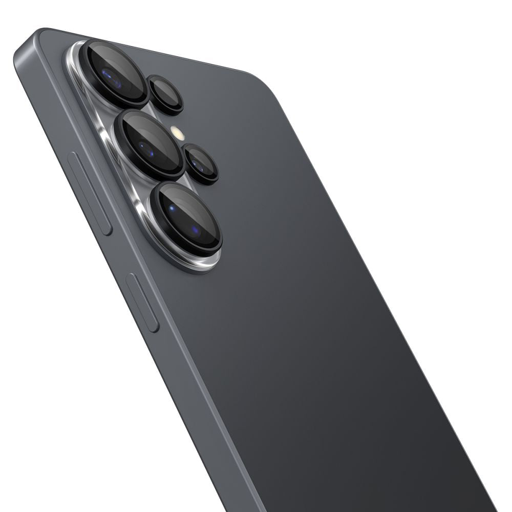 Folie de protectie Camera Spate Spigen GlastR EZ FIT Optik Pro HD pentru Samsung Galaxy S26 Ultra S948, Sticla Securizata, Set 2 bucati, Neagra