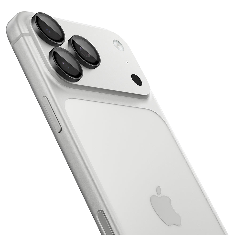 Folie de protectie Camera Spate Spigen GlastR EZ FIT Optik Pro pentru Apple iPhone 18 Pro / 18 Pro Max, Sticla Securizata, Set 2 bucati, Gri Inchis AGL12043