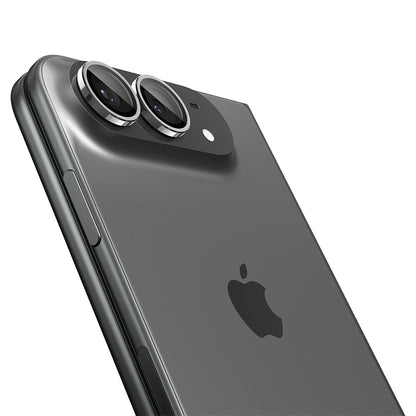 Folie de protectie Camera Spate Spigen GlastR EZ FIT Optik Pro pentru Apple iPhone Duo, Sticla Securizata, Set 2 bucati, Gri AGL12012