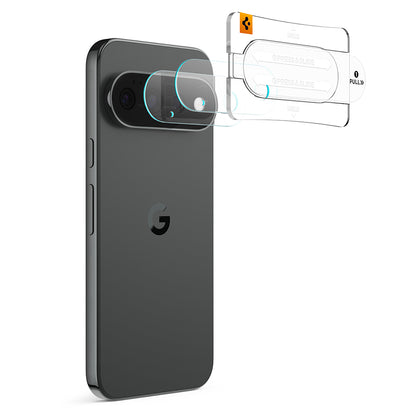 Folie de protectie Camera Spate Spigen GlastR EZ FIT Optik Pro pentru Google Pixel 11, Sticla Securizata, Set 2 bucati, Neagra AGL11479
