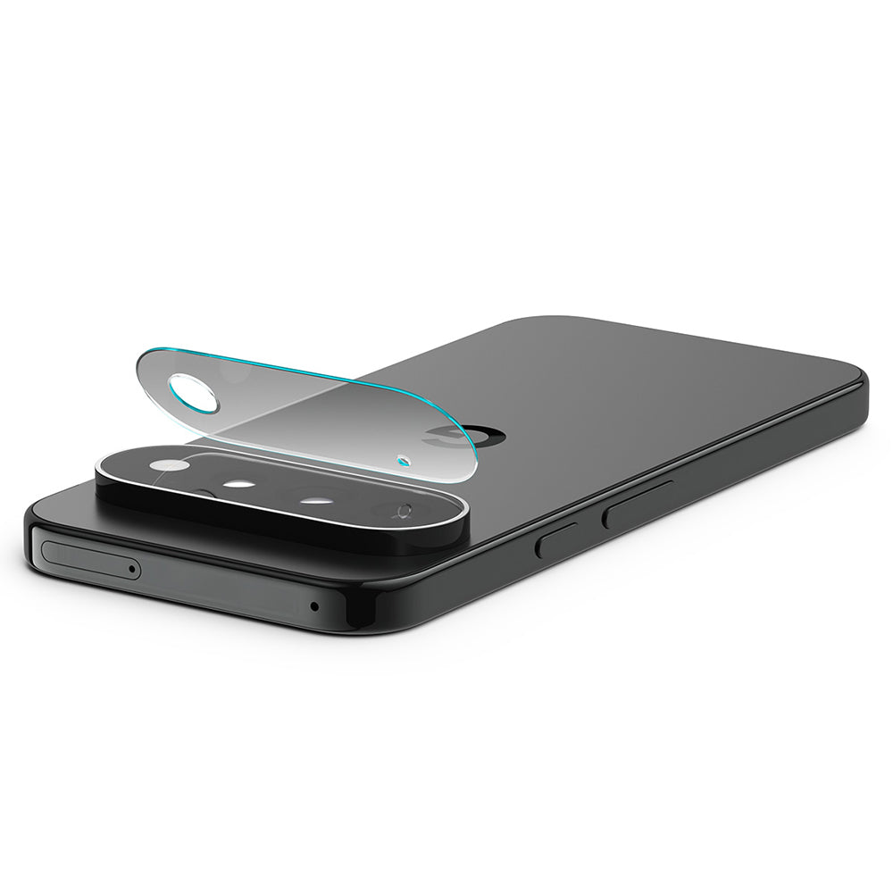 Folie de protectie Camera Spate Spigen GlastR EZ FIT Optik Pro pentru Google Pixel 11, Sticla Securizata, Set 2 bucati, Neagra AGL11479