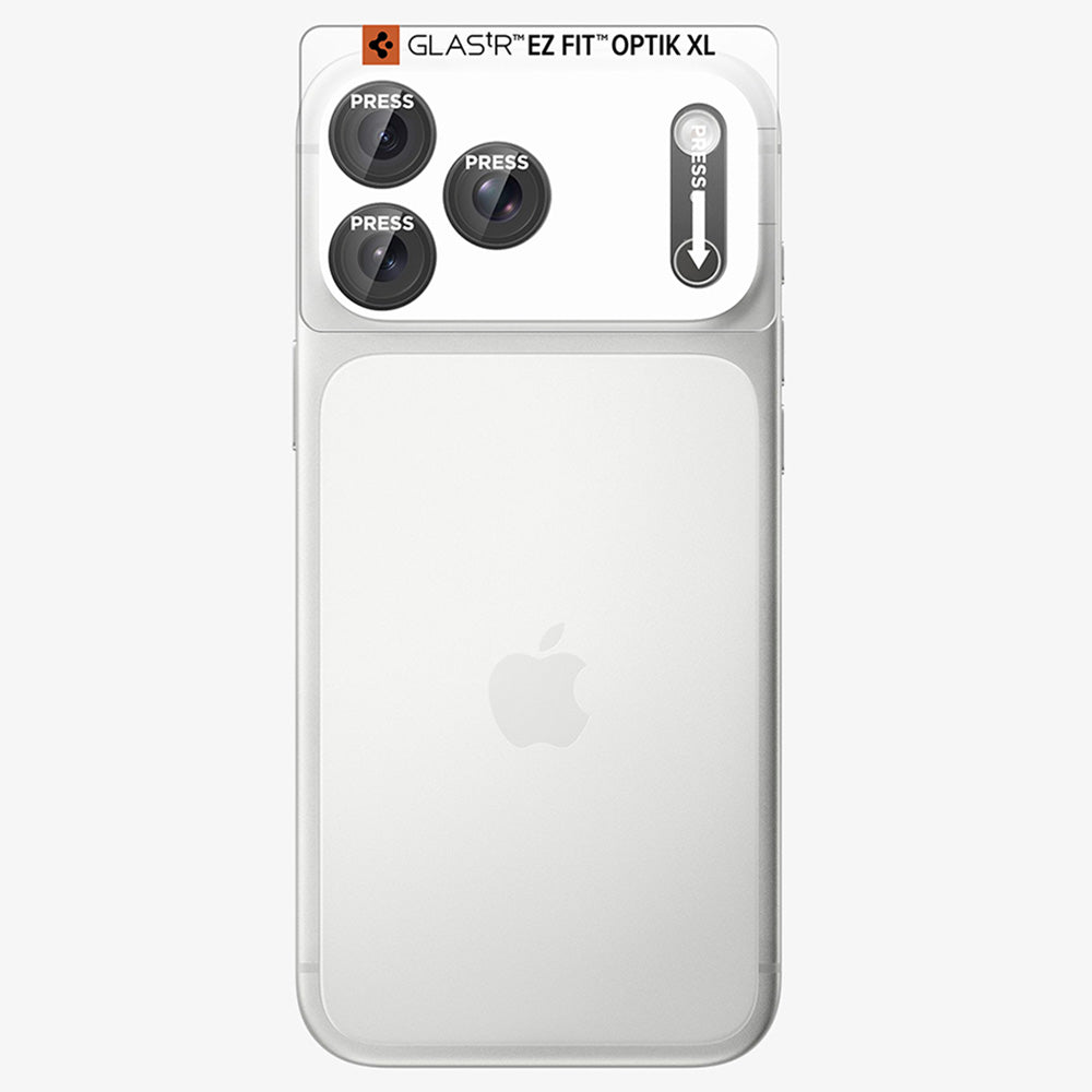 Folie de protectie Camera Spate Spigen GlastR EZ FIT Optik Pro XL pentru Apple iPhone 18 Pro Max, Sticla Securizata, Gri Inchis AGL12039