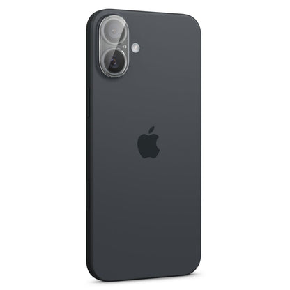 Folie de protectie Camera Spate Spigen GlastR Optik pentru Apple iPhone 16 Plus / 16, Sticla Securizata, Set 2 bucati, Transparenta AGL07923