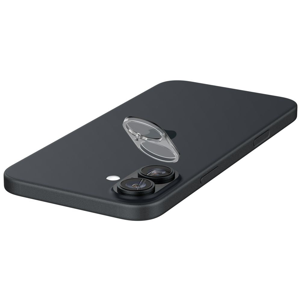 Folie de protectie Camera Spate Spigen GlastR Optik pentru Apple iPhone 16 Plus / 16, Sticla Securizata, Set 2 bucati, Transparenta AGL07923