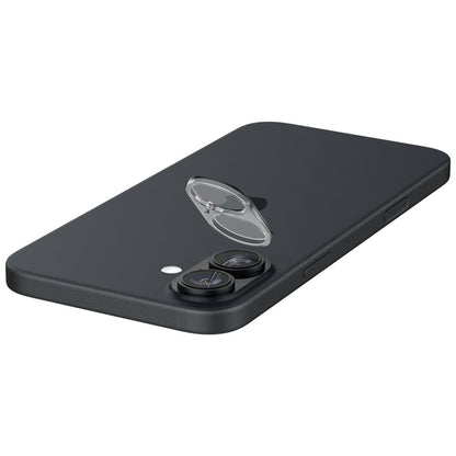 Folie de protectie Camera Spate Spigen GlastR Optik pentru Apple iPhone 16 Plus / 16, Sticla Securizata, Set 2 bucati, Transparenta AGL07923