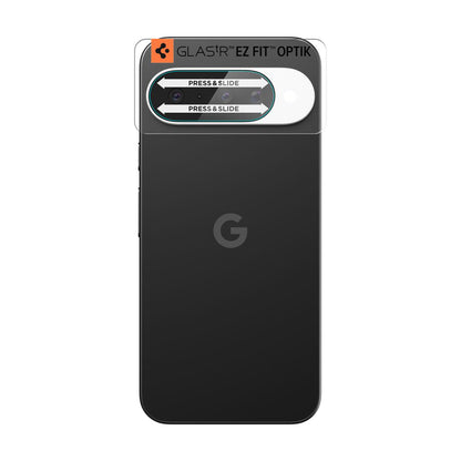 Folie de protectie Camera Spate Spigen GlastR Optik pentru Google Pixel 10, Sticla Securizata, Set 2 bucati, Transparenta AGL09661