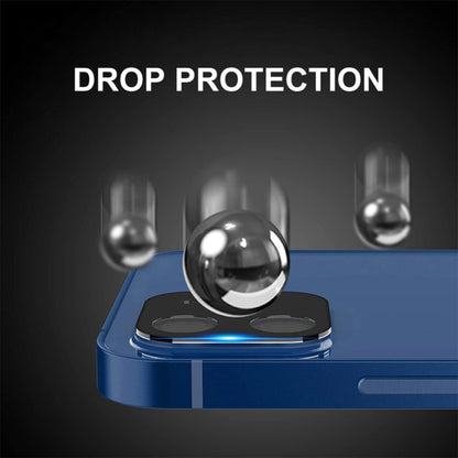 Folie de protectie Camera Spate Techsuit pentru Apple iPhone 12, Sticla Securizata, Neagra