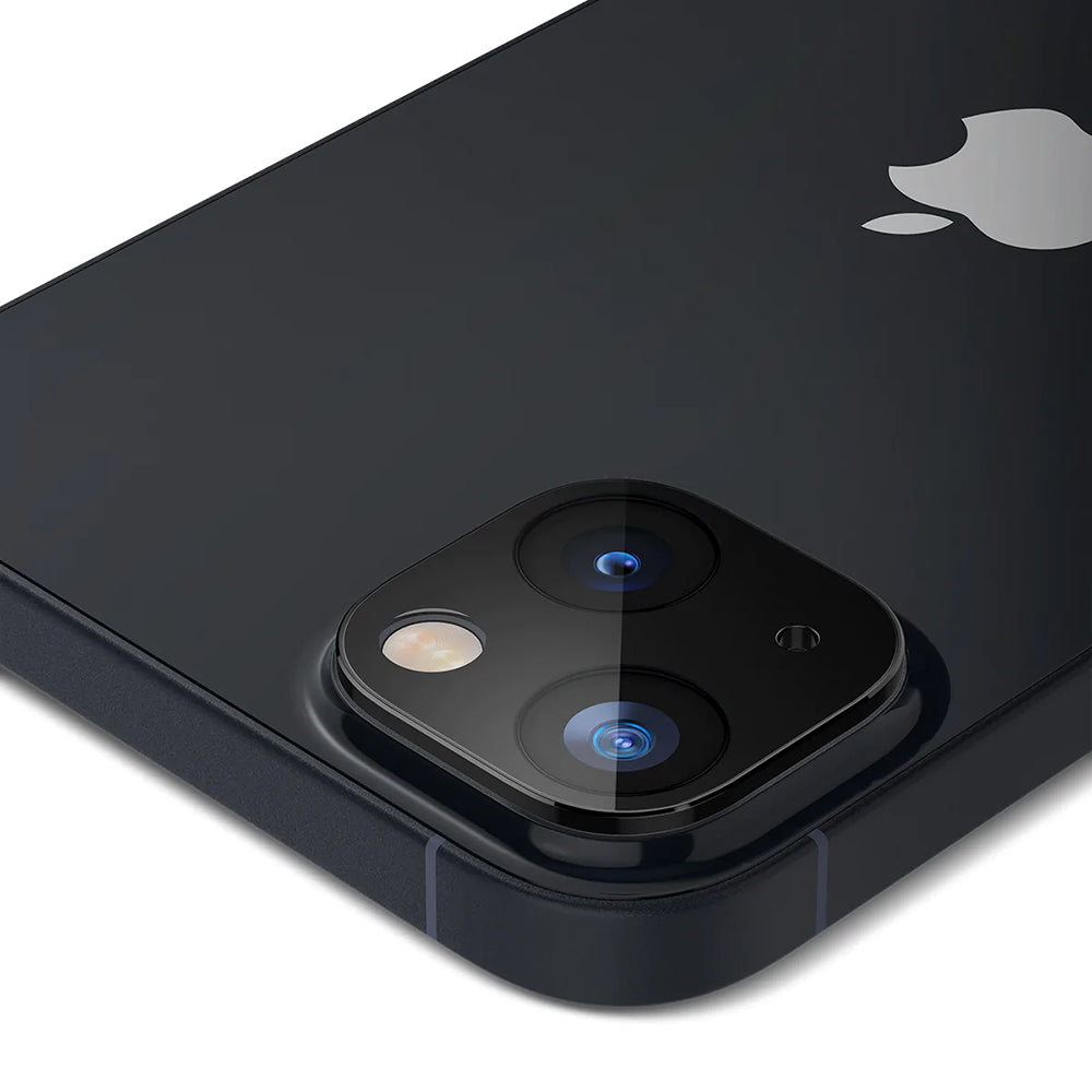 Folie de protectie Camera Spate Techsuit pentru Apple iPhone 14 Plus / 14, Sticla Securizata, Neagra