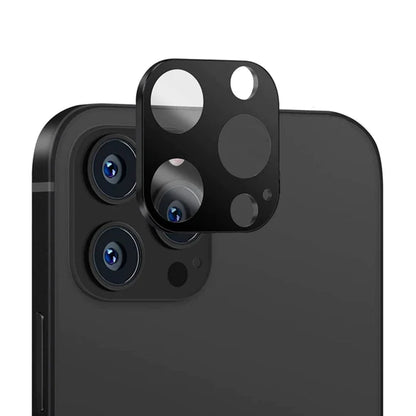 Folie de protectie Camera Spate Techsuit pentru Apple iPhone 14 Pro Max / 14 Pro, Sticla Securizata, Neagra