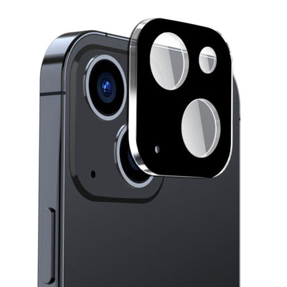 Folie de protectie Camera Spate Techsuit pentru Apple iPhone 15 Plus / 15, Sticla Securizata, Neagra