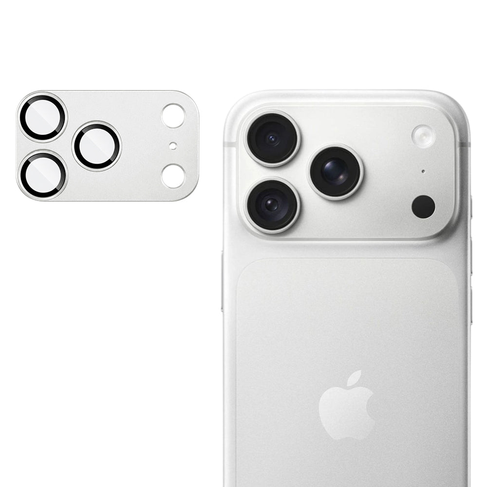 Folie de protectie Camera Spate Techsuit pentru Apple iPhone 18 Pro Max, Sticla Securizata, Argintie