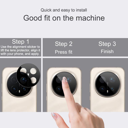Folie de protectie Camera Spate Techsuit pentru Honor Magic8 Pro, Sticla Securizata, Neagra