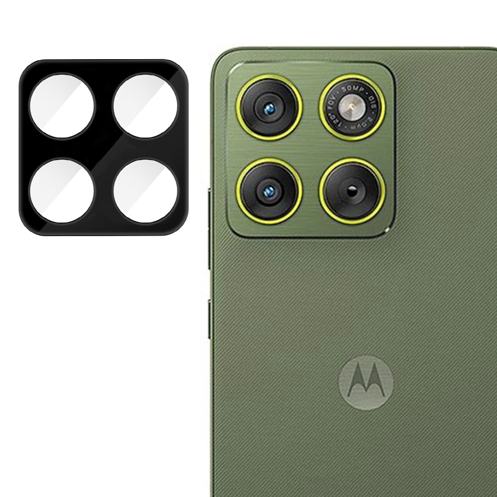 Folie de protectie Camera Spate Techsuit pentru Motorola Edge 70, Sticla Securizata, Neagra