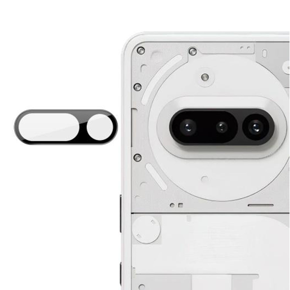 Folie de protectie Camera Spate Techsuit pentru Nothing Phone (3a), Sticla Securizata, Neagra