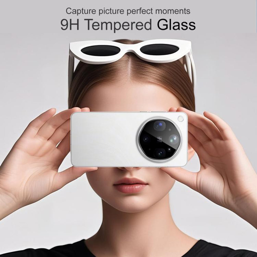Folie de protectie Camera Spate Techsuit pentru Oppo Find X9 Ultra, Sticla Securizata, Neagra