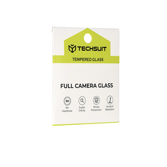 Folie de protectie Camera Spate Techsuit pentru Realme 16, Sticla Securizata, Neagra