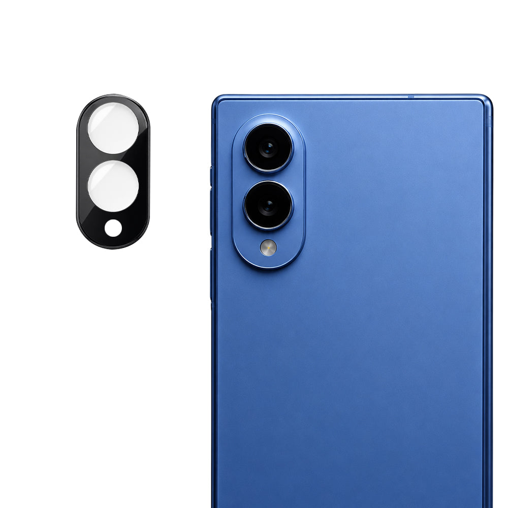 Folie de protectie Camera Spate Techsuit pentru Samsung Galaxy Z Fold8 F976, Sticla Securizata, Neagra