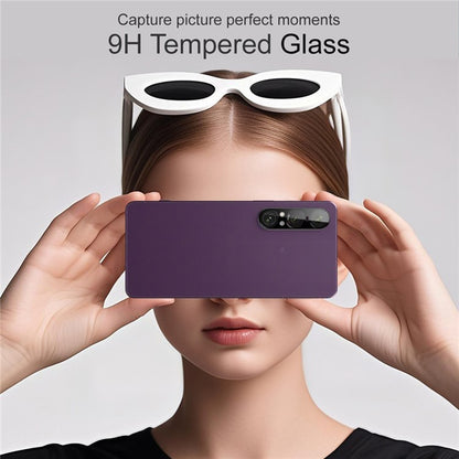 Folie de protectie Camera Spate Techsuit pentru Sony Xperia 1 VII, Sticla Securizata, Neagra
