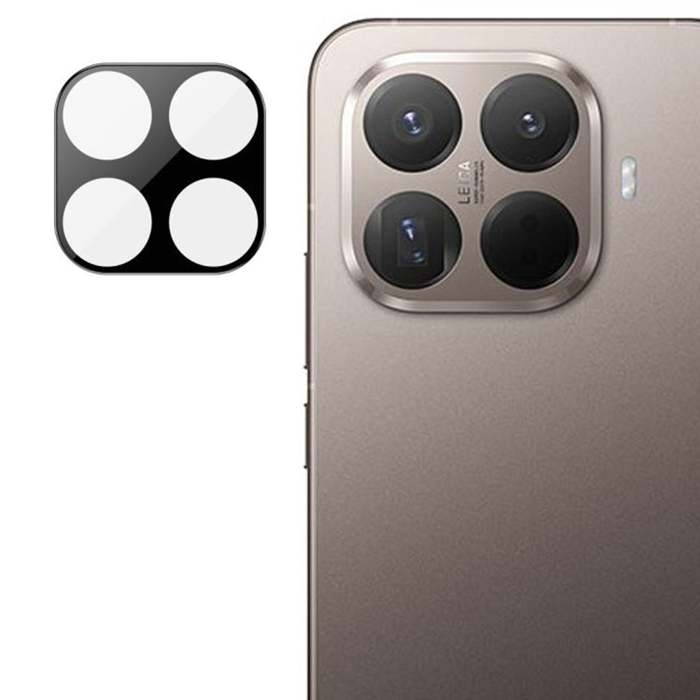Folie de protectie Camera Spate Techsuit pentru Xiaomi 15T Pro, Sticla Securizata, Neagra