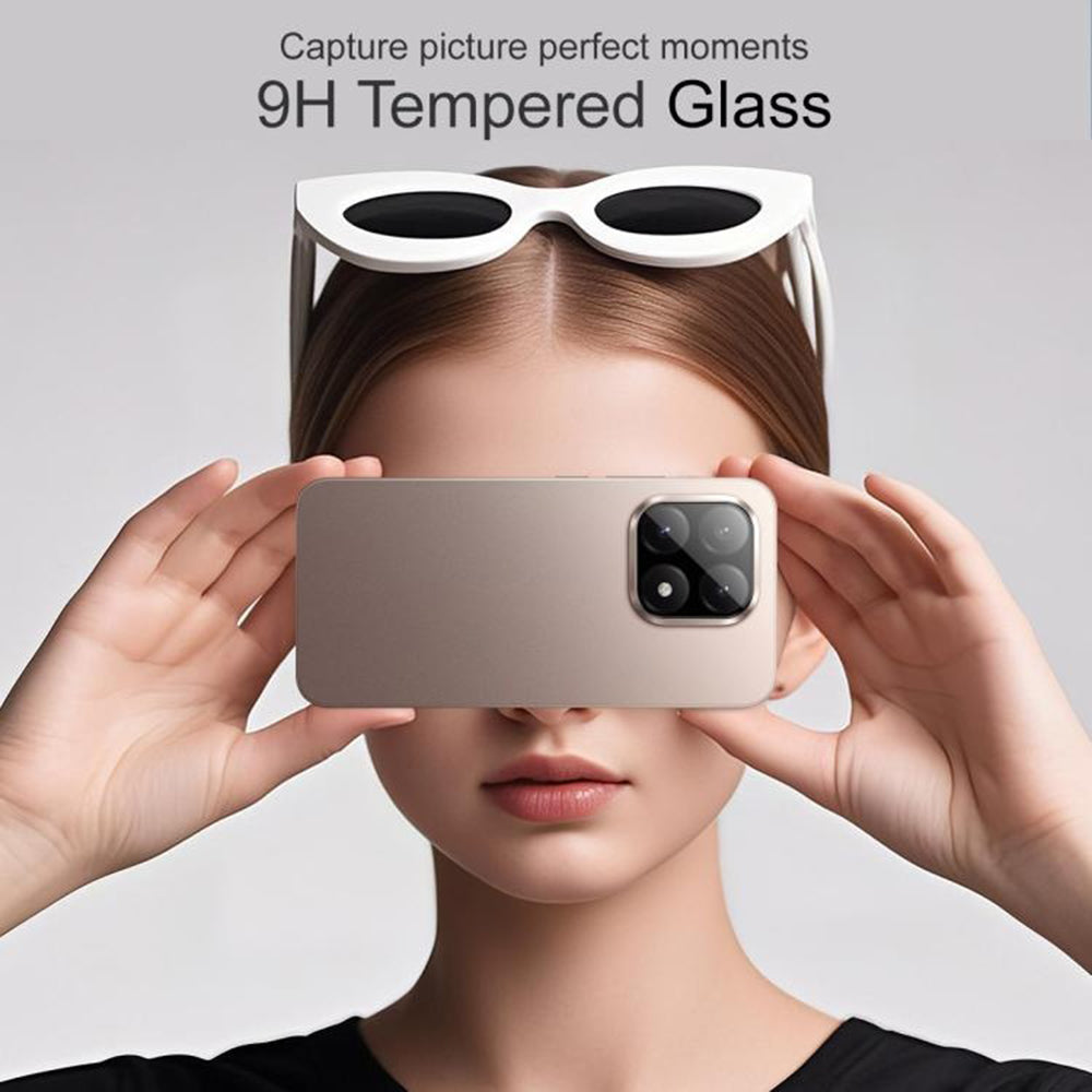 Folie de protectie Camera Spate Techsuit pentru Xiaomi 15T Pro, Sticla Securizata, Neagra