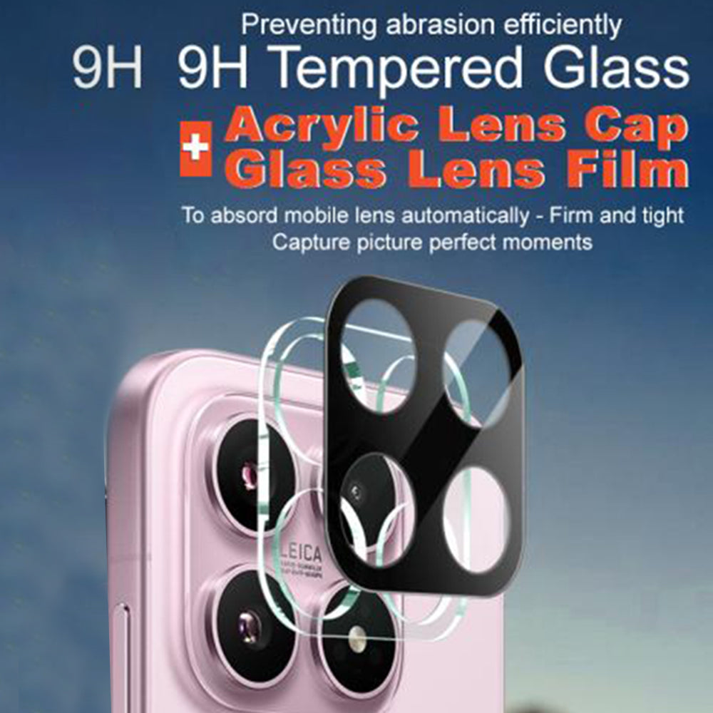 Folie de protectie Camera Spate Techsuit pentru Xiaomi 17, Sticla Securizata, Neagra