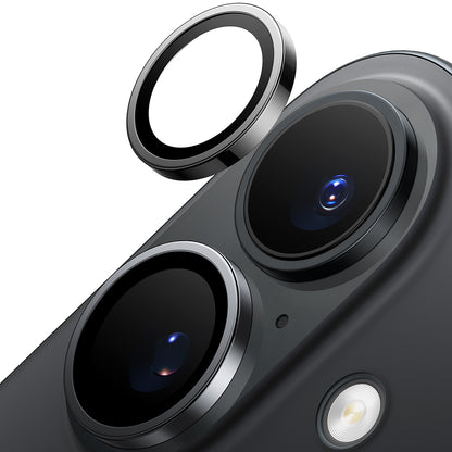 Folie de protectie Camera Spate Torras Lensguard pentru Apple iPhone 16 Plus / 16, Sticla Securizata, Neagra