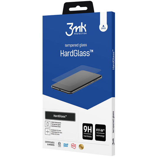 3MK HardGlass Screen Protector do Samsung Galaxy A34 A346, pełne klejenie, szkło ochronne, pełne klejenie 