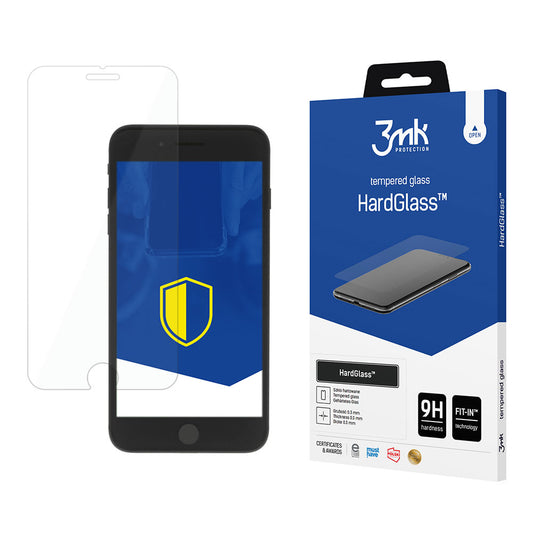 3MK HardGlass Screen Protector do Apple iPhone 8 Plus / 7 Plus, twarde szkło, pełne klejenie