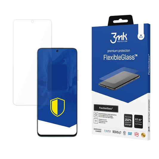 3MK FlexibleGlass Screen Protector do Motorola Moto G14, elastyczne szkło, pełne klejenie 