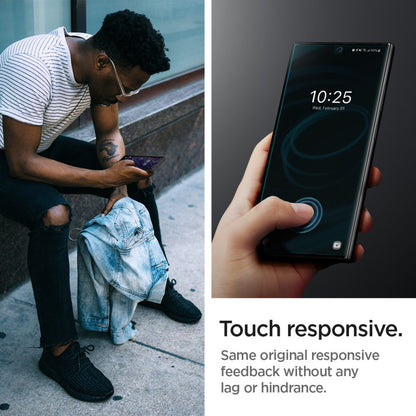 Folie de protectie Ecran Spigen Neo Flex pentru Samsung Galaxy S24 Ultra S928, Plastic, Set 2 bucati