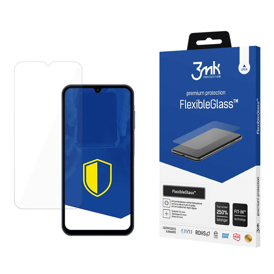 3MK FlexibleGlass Screen Protector do Samsung Galaxy A15 5G A156 / A15 A155 / A25 A256, elastyczne szkło, pełne klejenie