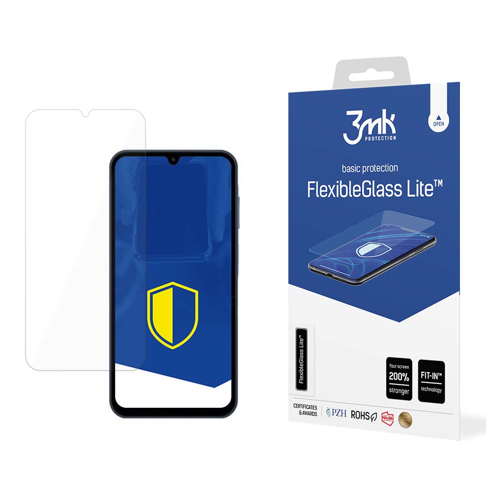 Osłona ekranu 3MK FlexibleGlass Lite do Samsung Galaxy A15 5G A156 / A15 A155 / A25 A256, elastyczne szkło, pełne klejenie