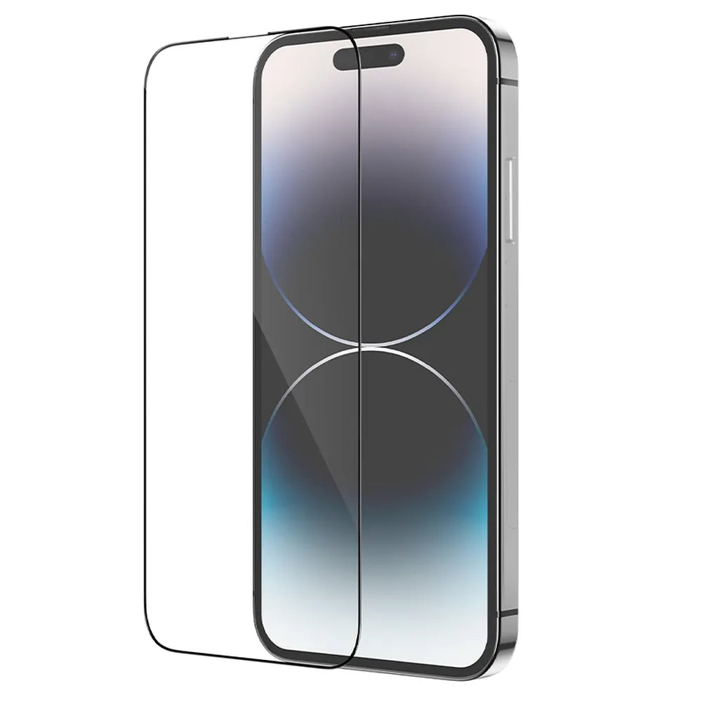 Folie de protectie Ecran HOCO pentru Apple iPhone 14 Pro Max, Sticla Securizata, Full Glue, Set 25 bucati, Neagra