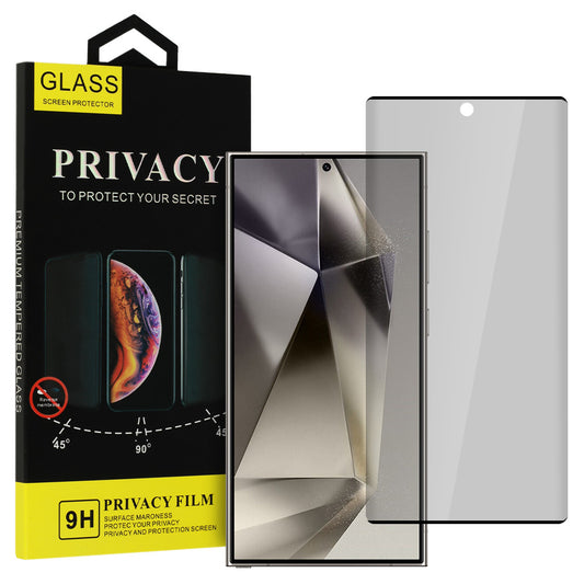 Folie de protectie Ecran Privacy OEM Glass pentru Samsung Galaxy S24 Ultra S928, Sticla Securizata, Edge Glue