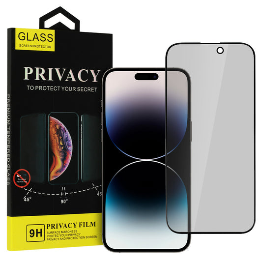 OEM Privacy OEM Screen Protector for Apple iPhone 16 Plus, Full Glue, Glass Protected, Full Glue 