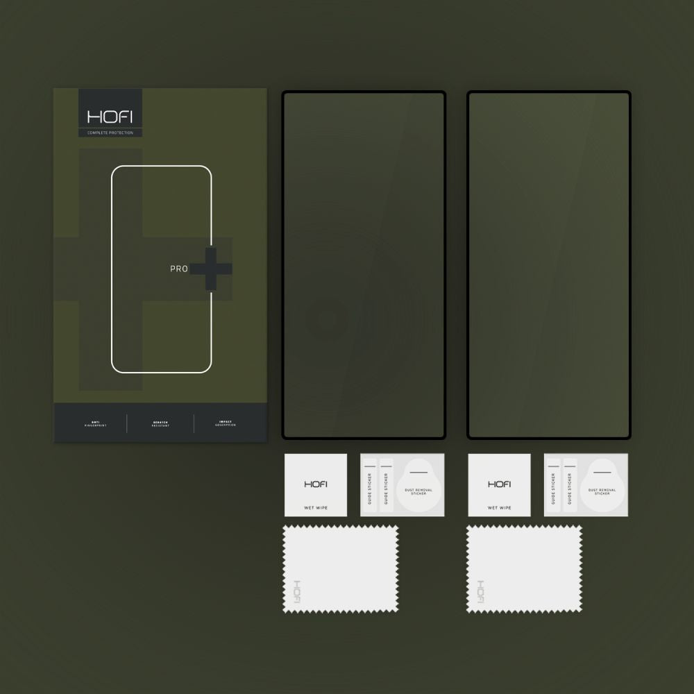 Folie de protectie Ecran HOFI Glass PRO+ pentru Samsung Galaxy S25 Ultra S938, Sticla Securizata, Full Glue, Set 2 bucati, Neagra