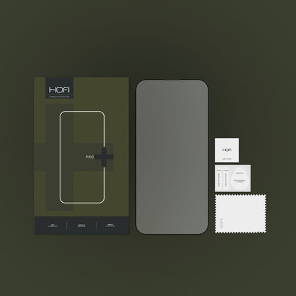 Folie de protectie Ecran HOFI PRO+ pentru Apple iPhone 14 Pro, Sticla Securizata, Full Glue, Neagra