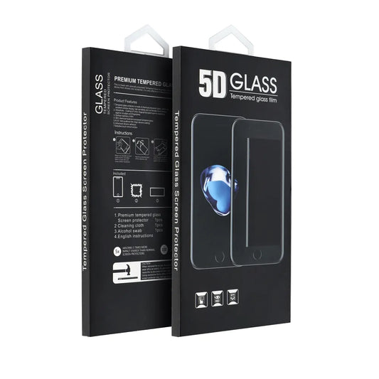 Folie de protectie Ecran OEM pentru Motorola Moto G45 / G34, Sticla Securizata, Full Glue, 5D, Neagra