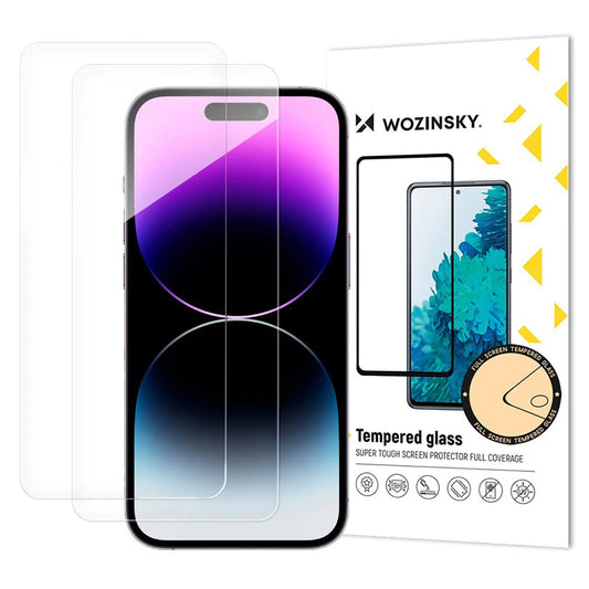 Folie de protectie Ecran WZK pentru Apple iPhone 17 Air, Sticla Securizata, Full Glue, Set 2 bucati