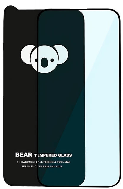 Folie de protectie Ecran Bear HD pentru Apple iPhone 17 Air, Sticla Securizata, Full Glue, Neagra
