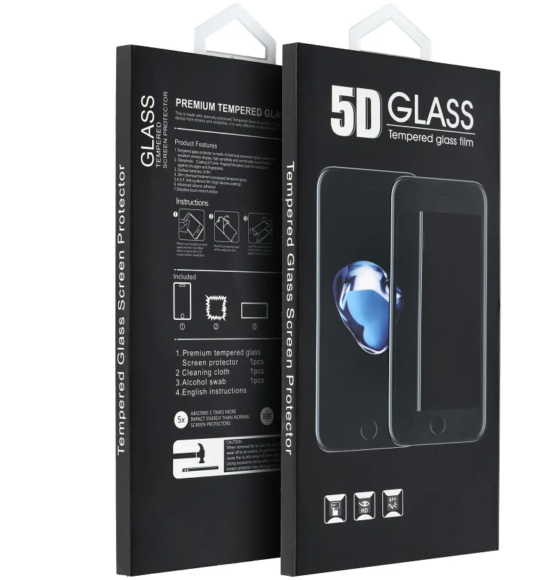 Folie de protectie Ecran OEM pentru Motorola Moto G86 Power / G86, Sticla Securizata, Full Glue, 5D, Neagra