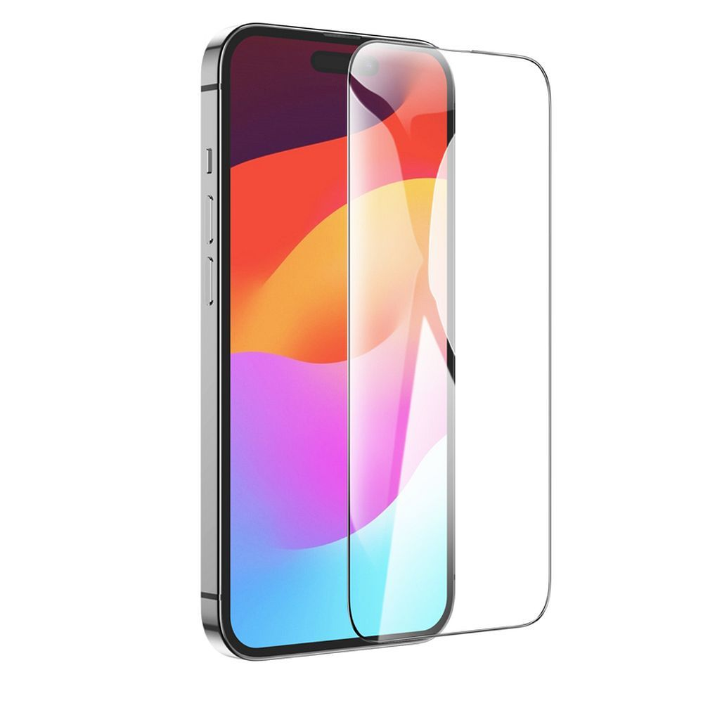 Folie de protectie Ecran HOCO G14 pentru Apple iPhone 17 Air, Sticla Securizata, Full Glue, Set 10 bucati, 5D, Neagra