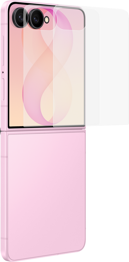 Folie de protectie Ecran Exterior Samsung Anti-reflecting pentru Galaxy Z Flip8 F776, Plastic, Set 2 bucati EF-UF776CTEGWW