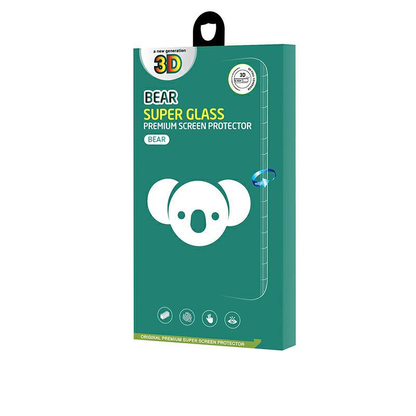 Folie de protectie Ecran Bear Super Hard pentru Apple iPhone 18 Pro / 17 Pro / 17 / 16 Pro, Sticla Securizata, Full Glue, 3D, Neagra
