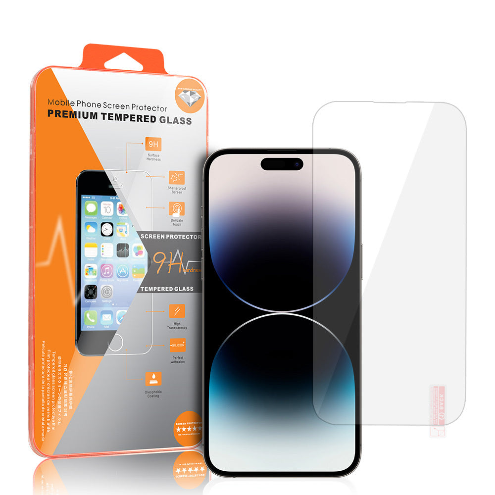 Folie de protectie Ecran OEM Orange pentru Apple iPhone 18 Pro / 17 Pro / 17 / 16 Pro, Sticla Securizata, Full Glue